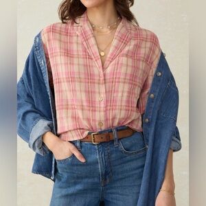 Faherty’s Terracotta Sunrise Canyon Haze shirt size Medium